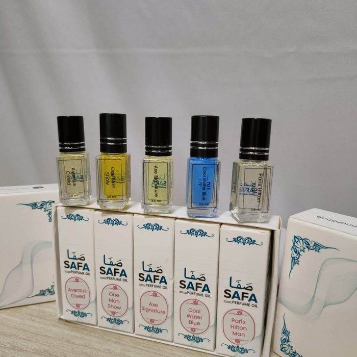 SAFA attar bottles with boxes