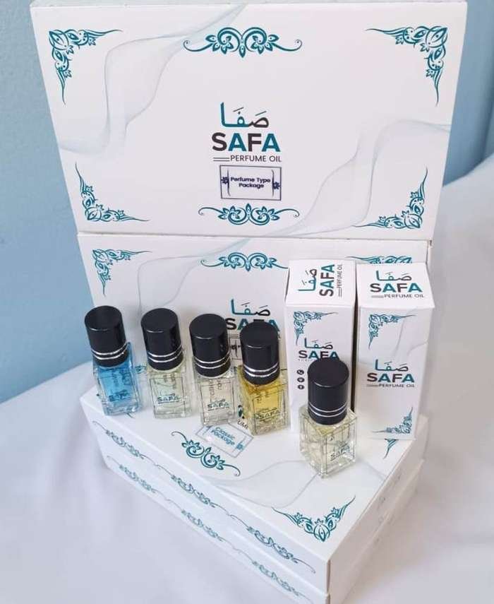 SAFA attar bottles and gift boxes